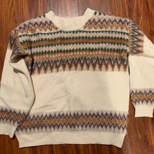 Neutral Fair Isle Sweater